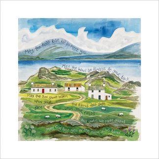 Hannah Dunnett May God Hold You square card and poster