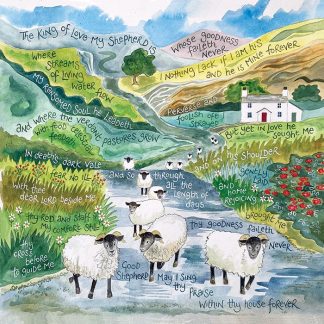 Hannah Dunnett The King of Love square card and poster