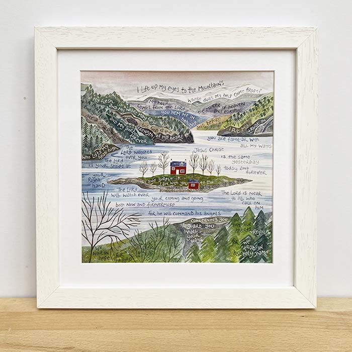 Hannah Dunnett My Help Comes from the Lord framed print