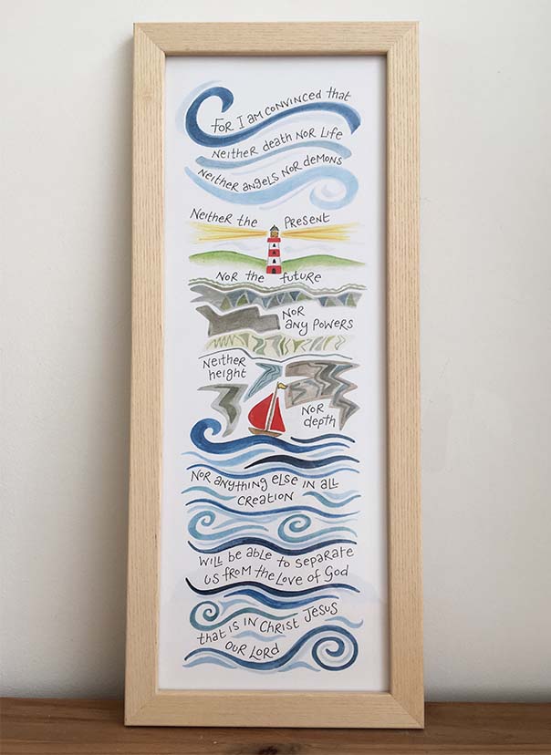 Hannah Dunnett Nothing Will Separate Us Slimline Print framed