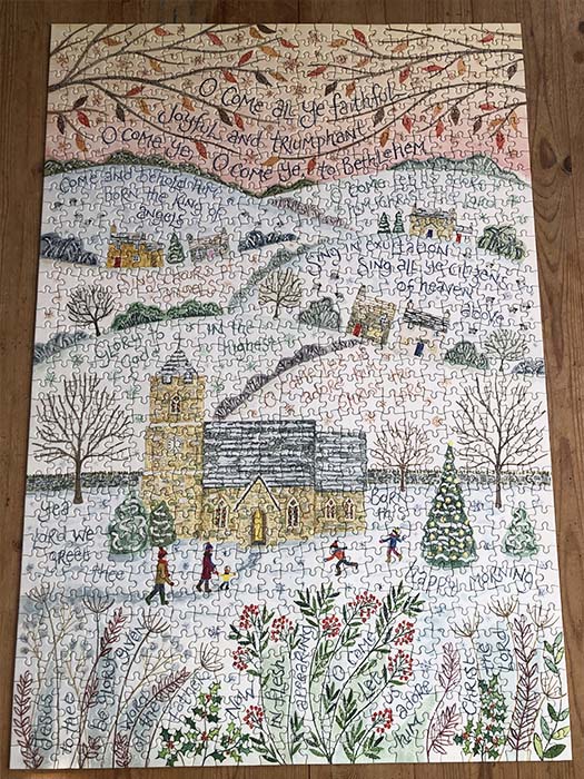 Hannah Dunnett O Come all Ye Faithful Finished Jigsaw