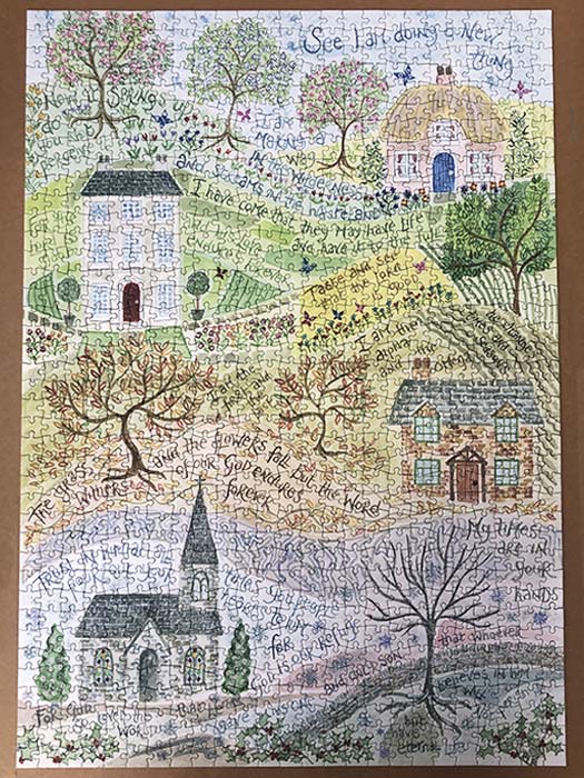 Hannah Dunnett Times and Seasons Completed Jigsaw 1000 pieces