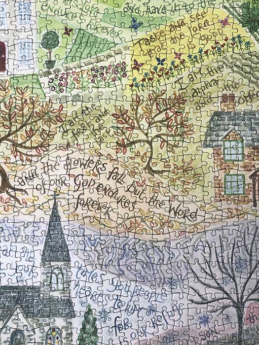 Hannah Dunnett Times and Seasons Jigsaw 1000 pieces close up image