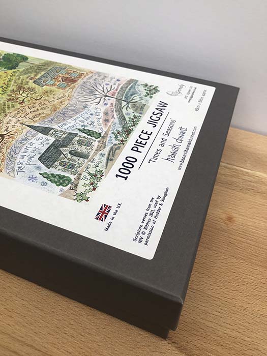 Hannah Dunnett Times and Seasons Jigsaw corner of box