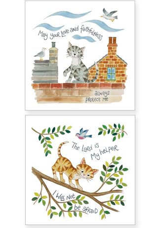 Hannah Dunnett May Your Love and Faithfulness always Protect Me and The Lord is My Helper Notecards