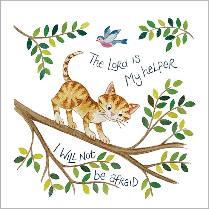 Hannah Dunnett The Lord is My Helper Square Notecard