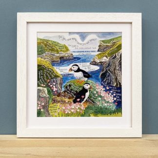 Hannah Dunnett Cast Your Cares on Him framed print