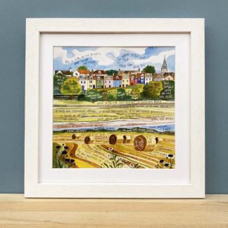 Hannah Dunnett God is Love square framed print