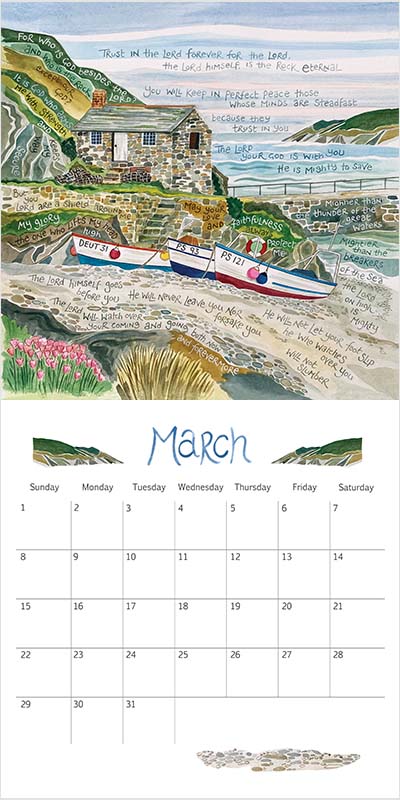 Hannah Dunnett 2026 USA Large Calendar March