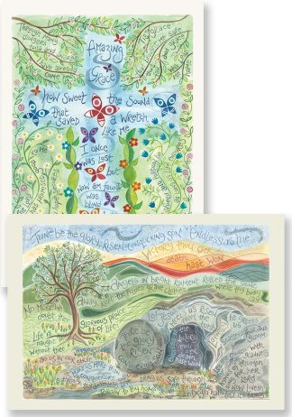 Hannah Dunnett Amazing Grace and Thine Be The Glory Notecards