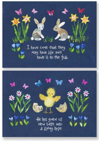 Hannah Dunnett Easter Bunnies and Easter Chick Notecards