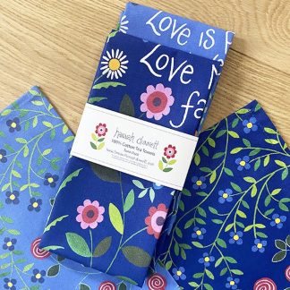 Hannah Dunnett Love is Patient and Love Never Fails Kitchen Towel Twin Pack