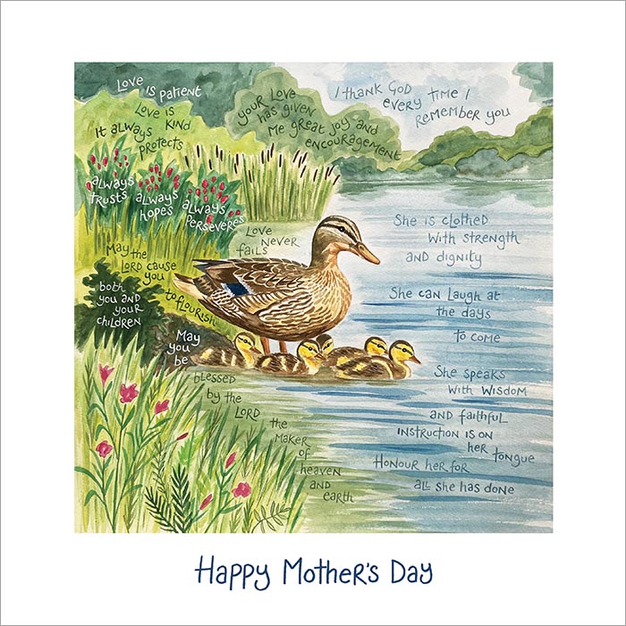 Hannah Dunnett Mothers Day duck design Card