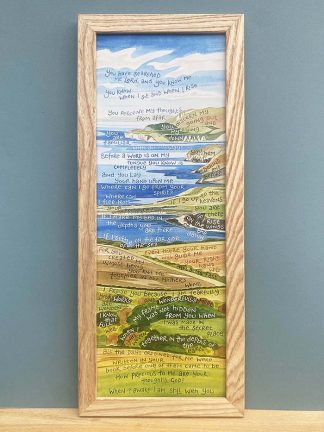 Hannah Dunnett Psalm 139 Slimline Print framed