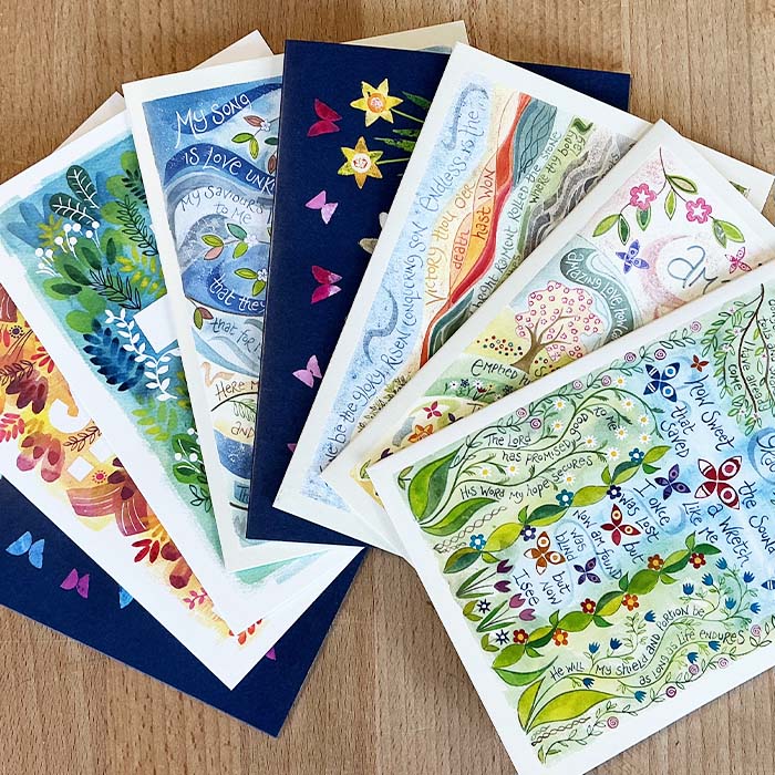 Hannah Dunnett 40 mixed Easter notecards