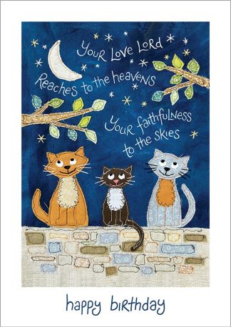 Hannah Dunnett Happy Birthday Card Cats Design updated