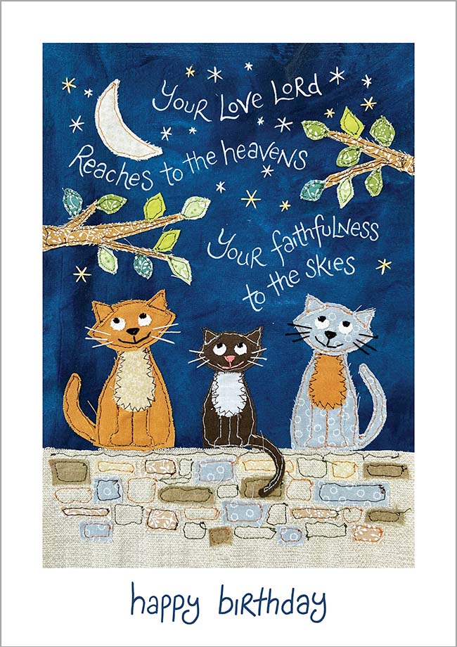 Hannah Dunnett Happy Birthday Card Cats Design updated