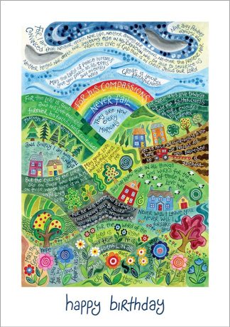 Hannah Dunnett Happy Birthday Card Rainbow Design