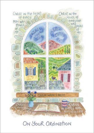 Hannah Dunnett Ordination Card Christ With Me Design