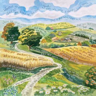Hannah Dunnett Trust in the Lord with all your heart square card and poster