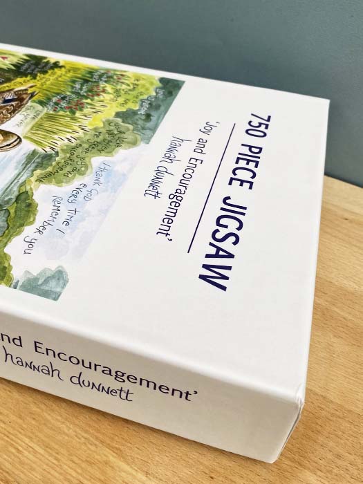 Hannah Dunnett Joy and Encouragement Jigsaw close up box image