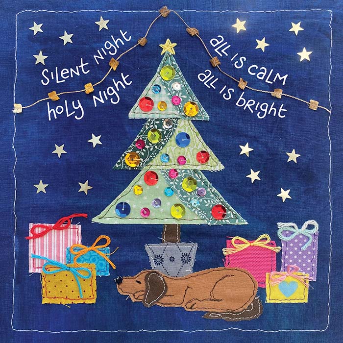 Hannah Dunnett All is Bright square Christmas Card